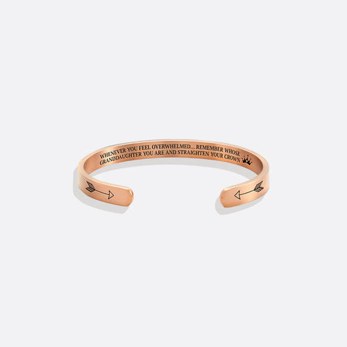 Remember Who You Are and Straighten Your Crown Cuff Bracelet
